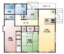 松下邸貸家の間取り画像