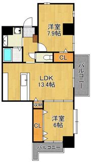 サンシャイン．プリンセス青山の間取り画像