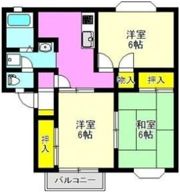 グランドール中居 B棟の間取り画像