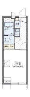 レオパレスエメラルドグリーンの間取り画像