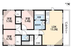 プレシードベルの間取り画像