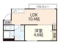 カズヒロハイツの間取り画像