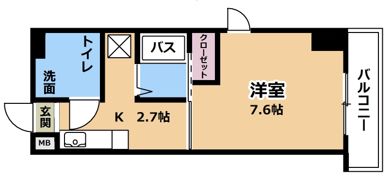 ディアコート瀬田駅前の間取り画像