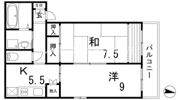 シャルマン岩屋の間取り画像