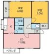 キャッスル中島Ⅱの間取り画像