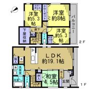 神田町3丁目戸建の間取り画像