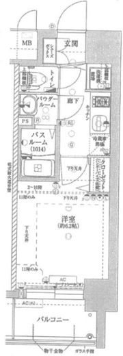 ポルト・ボヌール梅田WESTの間取り画像
