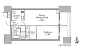 レジディア芝浦KAIGANの間取り画像