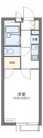 レオパレスリバーパークⅡの間取り画像
