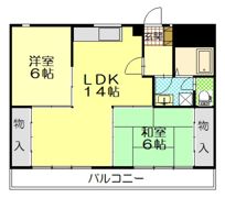 ハイコーポ矢野の間取り画像
