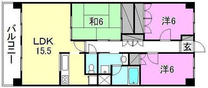 エヌウェル三愛の間取り画像