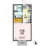 ナカイパレス Bの間取り画像
