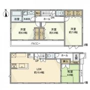 谷原戸建の間取り画像
