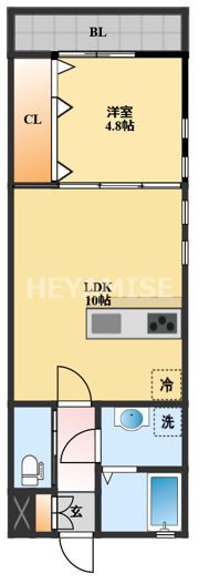 Seven Stars栄田町の間取り画像