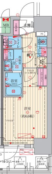 ファーストフィオーレ吹田レガーメの間取り画像