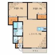 クロバ－ハイツB棟の間取り画像