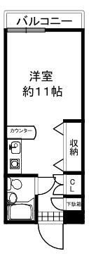 リバーハイツ山科の間取り画像