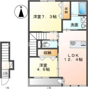 アムール カスガ Ⅰの間取り画像