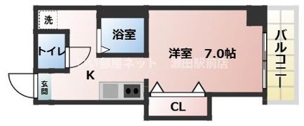 メゾン東大津の間取り画像