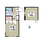 グリーンハイツ中野島Bの間取り画像