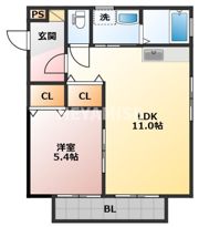 パールハイツ青葉台の間取り画像
