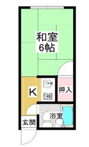 春日野道ロイヤルハイツの間取り画像