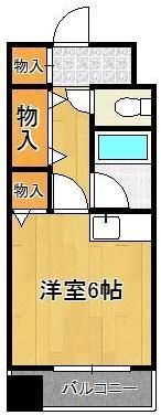 アクアコート八幡の間取り画像