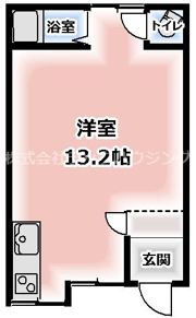 東光町2丁目平屋テラスハウスの間取り画像