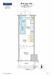 プラウドフラット四谷三丁目の間取り画像