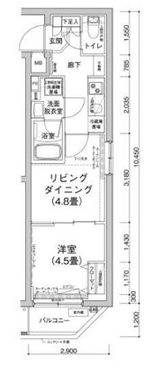 アイルプレミアム笹塚ウエストの間取り画像