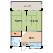 コーポ外間（長田）の間取り画像
