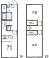 レオパレスダモイの間取り画像