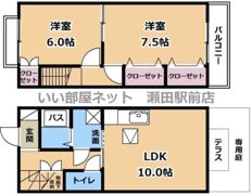 瀬田北参番館の間取り画像