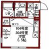 ハーミットクラブハウスパールの間取り画像