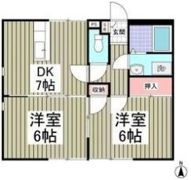 シティハイツブリッジBの間取り画像