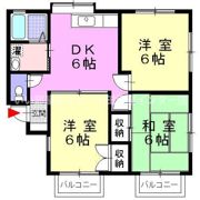 クレスト塚原Bの間取り画像