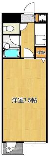 ダイナコートヒルズ折尾 207号室の間取り画像