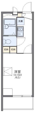 レオパレスニュー千葉ハイツ Bの間取り画像