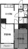 禁野ハイツの間取り画像