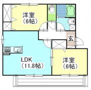 Y.A.F.国富Ⅱの間取り画像