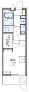 レオパレス鳴尾Bの間取り画像