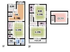 八雲西町4丁目貸家の間取り画像