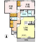 GARDEN HOUSE SHIMOAKAE D棟の間取り画像