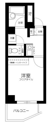 スカイコート川崎第6の間取り画像