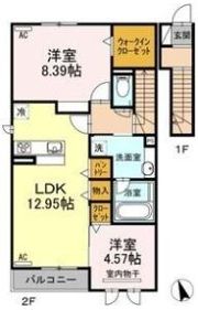 常若荘の間取り画像