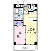 クレスト東の間取り画像