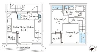 AGRATIO TERRACE 恵比寿の間取り画像