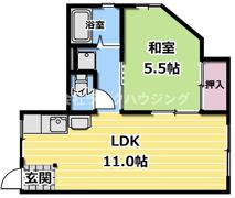 マンション杉岡の間取り画像