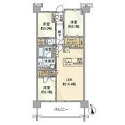 プラウドシティ国立の間取り画像