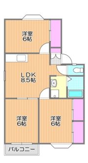 アーバン・ハイツ松新ⅡA棟の間取り画像